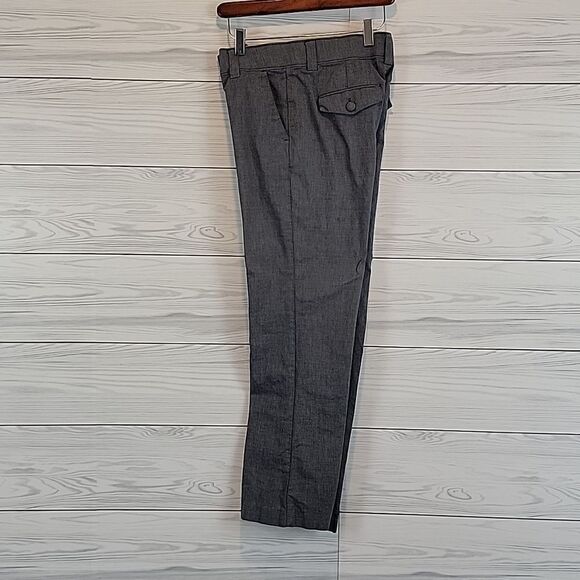 Lee platinum label straight leg trousers in blue grey Women's Size 4 short - Picture 1 of 14